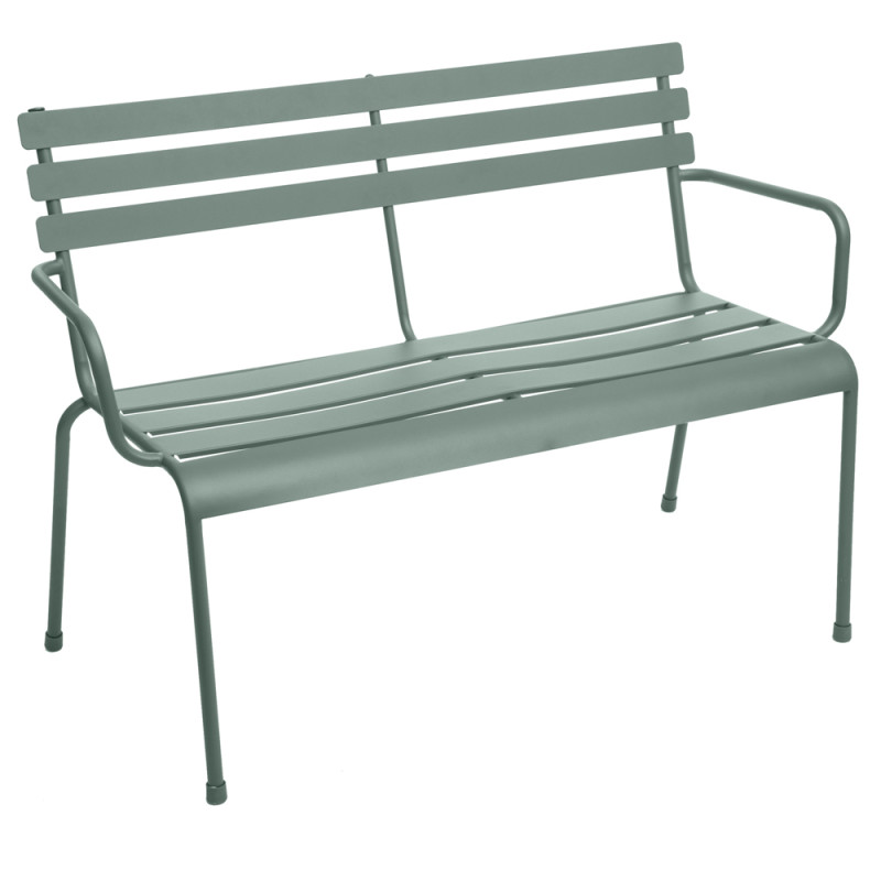 Banc de jardin Greensboro vert olive 114 x 56 x 79 cm