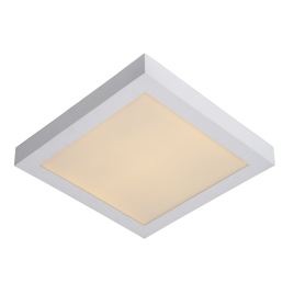 Plafonnier LED pour salle de bain Brice carré blanc 2200 lm 30 W LUCIDE