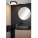 Plafonnier LED pour salle de bain Brice rond noir 2100 lm 30 W LUCIDE