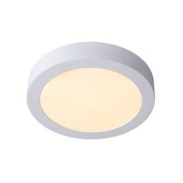 Plafonnier LED pour salle de bain Brice rond blanc 1100 lm 15 W LUCIDE