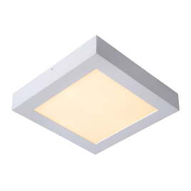 Plafonnier LED pour salle de bain Brice carré blanc 1300 lm 22 W LUCIDE