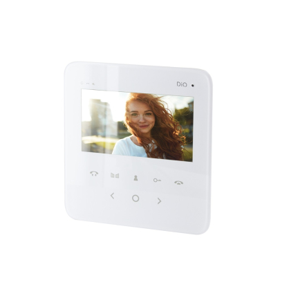 Ecran 4,3'' pour vidéophone multi-appartements blanc DIO