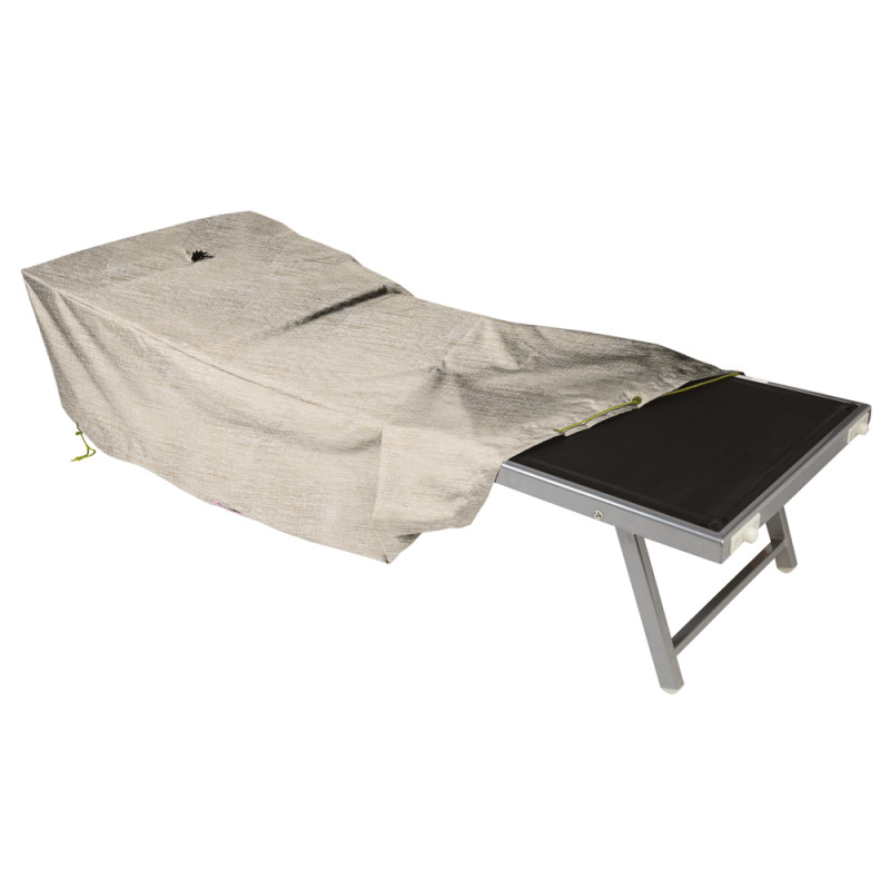 Housse pour lit de soleil beige 200 x 75 x 45 cm INVENTIV