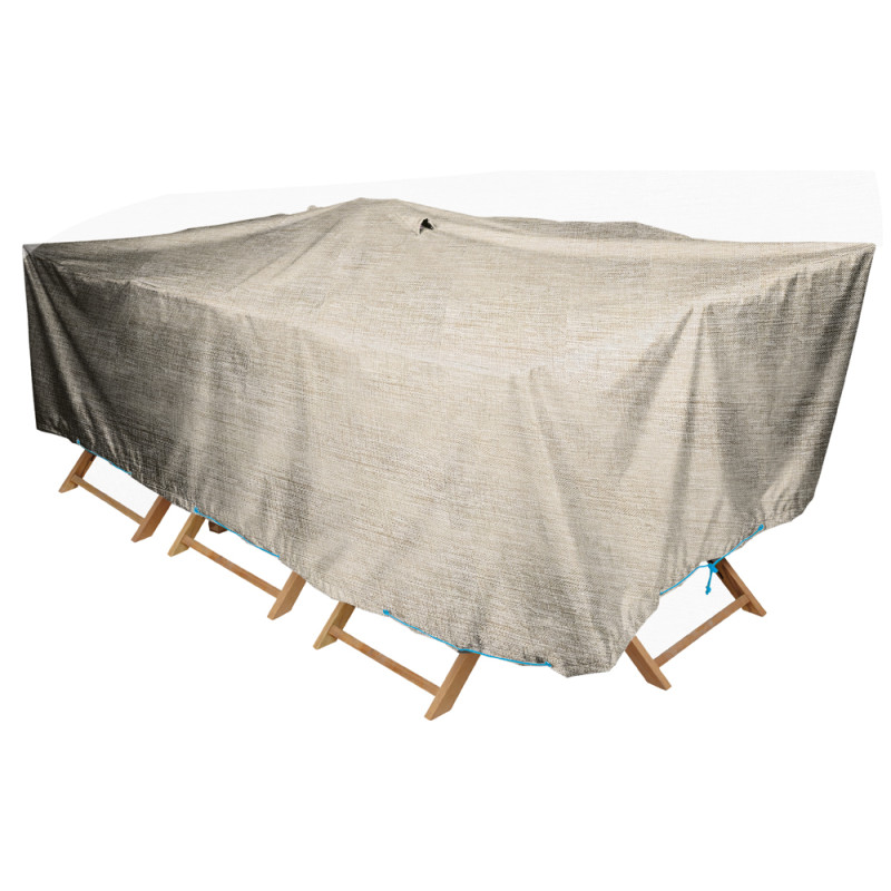 Housse pour table de jardin rectangulaire beige 240 x 130 x 60 cm INVENTIV