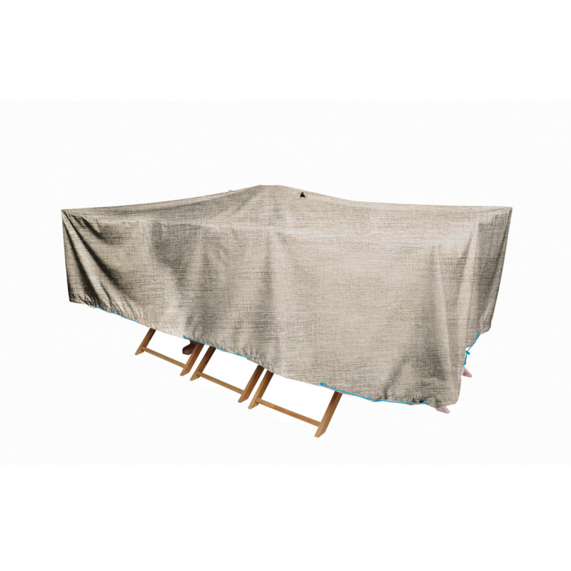 Housse pour table de jardin rectangulaire beige 310 x 130 x 60 cm INVENTIV