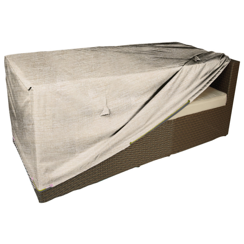 Housse pour canapé de jardin beige 130 x 75 x 90 cm INVENTIV