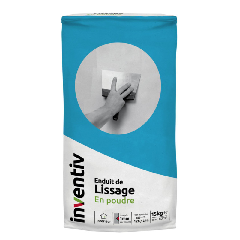 Enduit de lissage poudre 15 kg INVENTIV