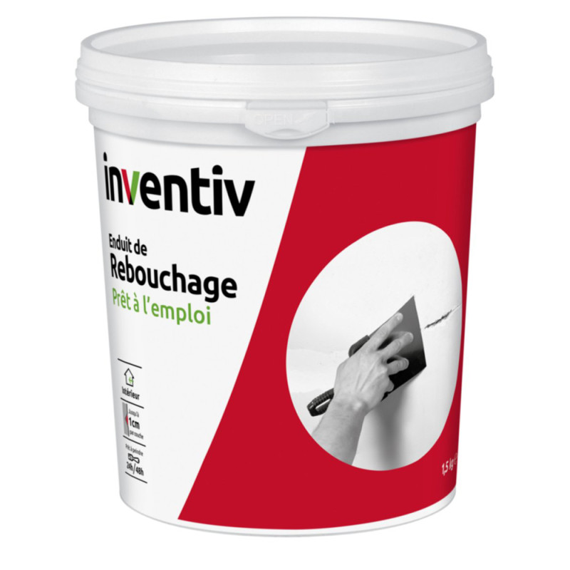 Enduit de rebouchage pâte 1,5 kg INVENTIV