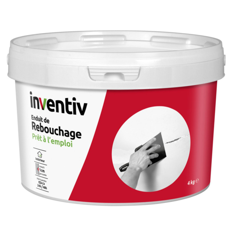 Enduit de rebouchage pâte 4 kg INVENTIV