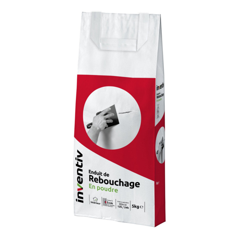 Enduit de rebouchage poudre 5 kg INVENTIV