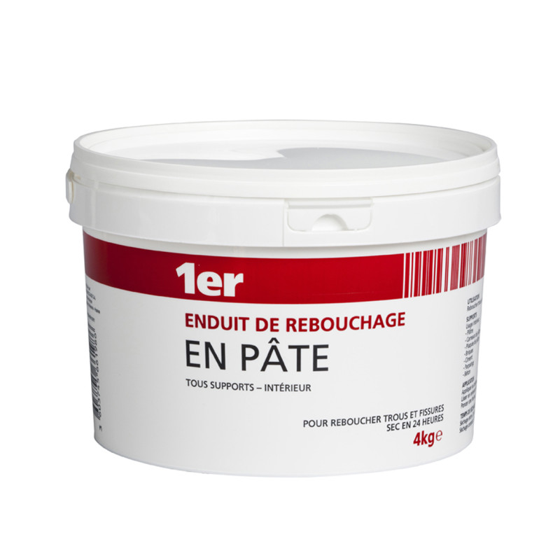 Enduit de rebouchage pâte 4 kg  1ER