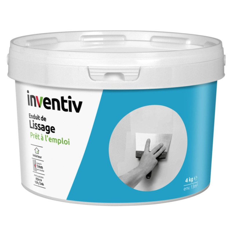 Enduit de lissage pâte 4 kg INVENTIV