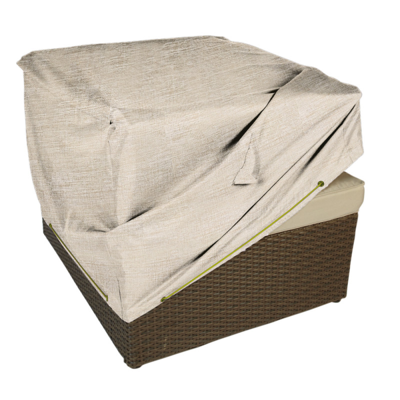 Housse pour fauteuil de jardin 75 x 75 x 90 cm beige INVENTIV