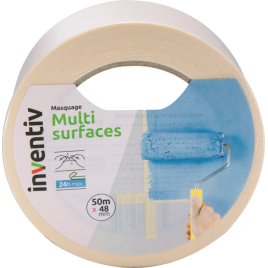 Ruban de masquage Multi surfaces 48 mm x 50 m INVENTIV