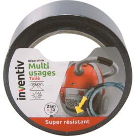 Ruban de réparation Multi usages noir 25 mm x 50 m INVENTIV