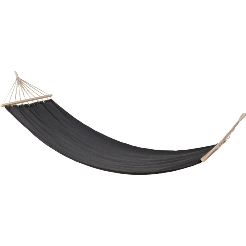 Hamac avec barres en bois anthracite 200 x 80 cm