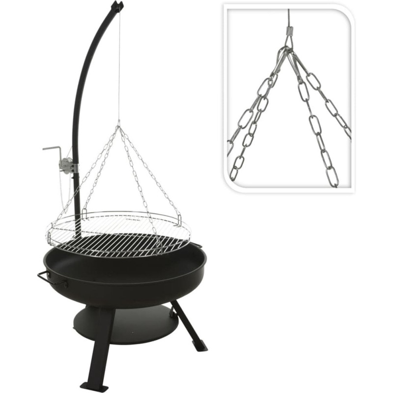 Barbecue avec grille suspendue Ø 60 cm