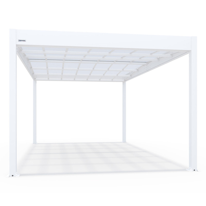 Carport en aluminium Libeccio blanc 16