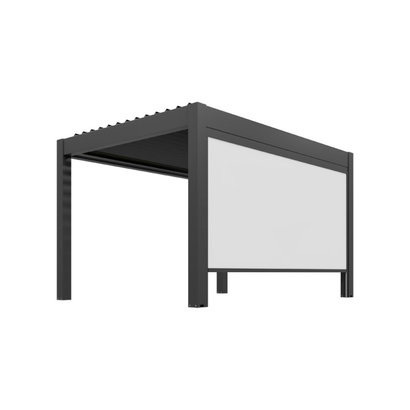 Store beige pour pergola Bioclimatique Capri anthracite 3 x 2