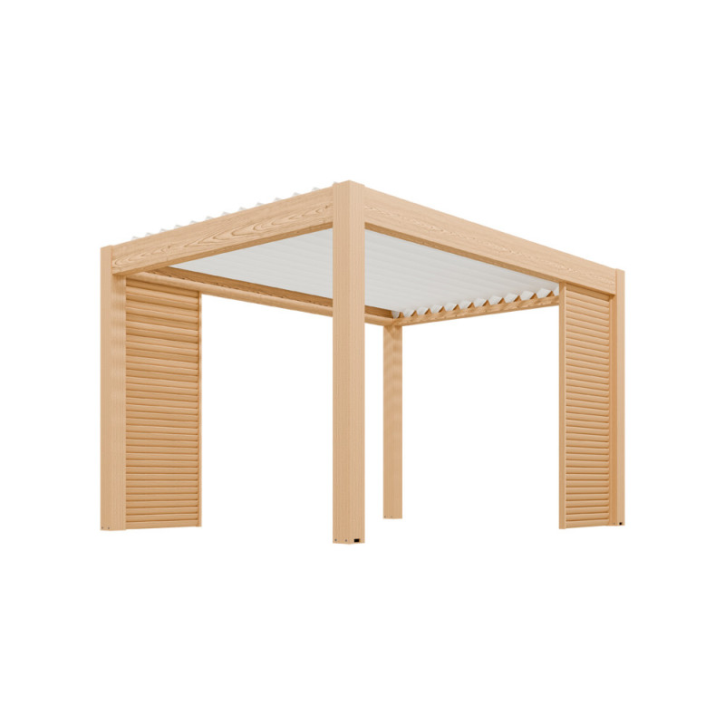 Panneau brise-vue pour pergola Bioclimatique Capri chêne 0