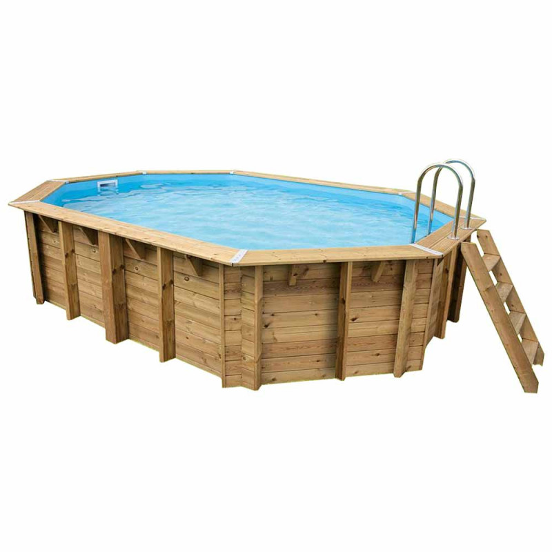 Piscine Azura avec liner beige 3