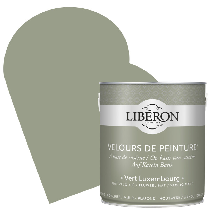 Peinture pour murs Velours de Peinture vert Luxembourg mat 2,5 L LIBERON