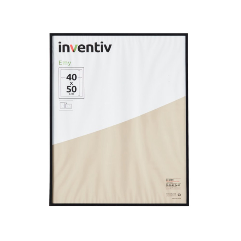 Cadre PVC noir 40 x 50 cm INVENTIV