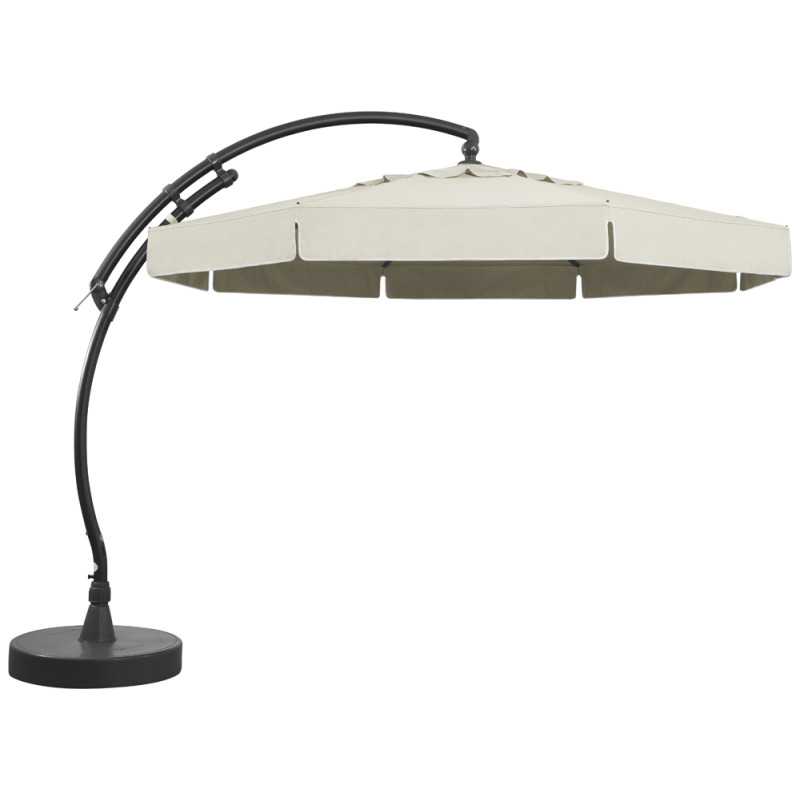 Parasol déporté et inclinable Classic beige Ø 350 cm SUNGARDEN