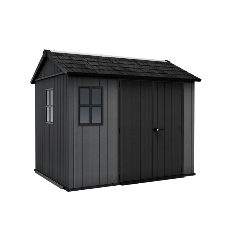 Abri de jardin en résine Newton Plus 975 anthracite 2