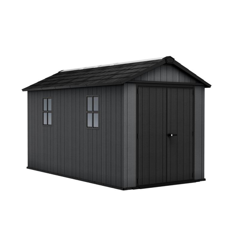 Abri de jardin en résine Newton Plus 7513 anthracite 2