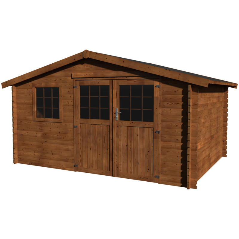 Abri de jardin en bois Valérian traité 34 mm 4