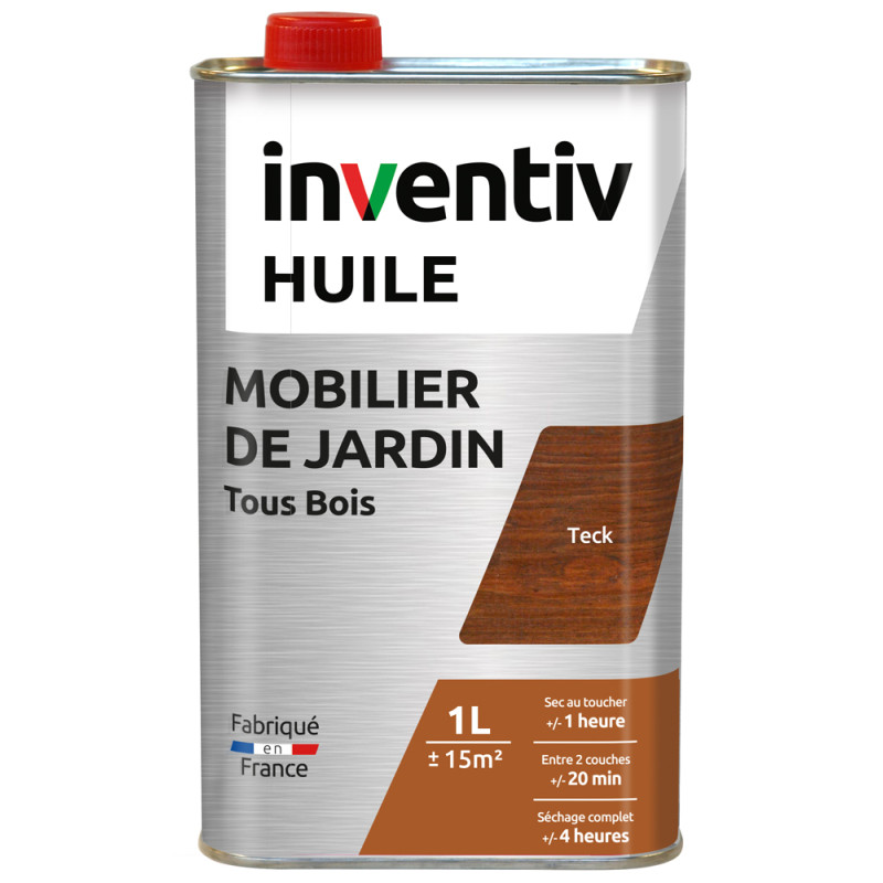 Huile pour meubles de jardin teck 1 L INVENTIV