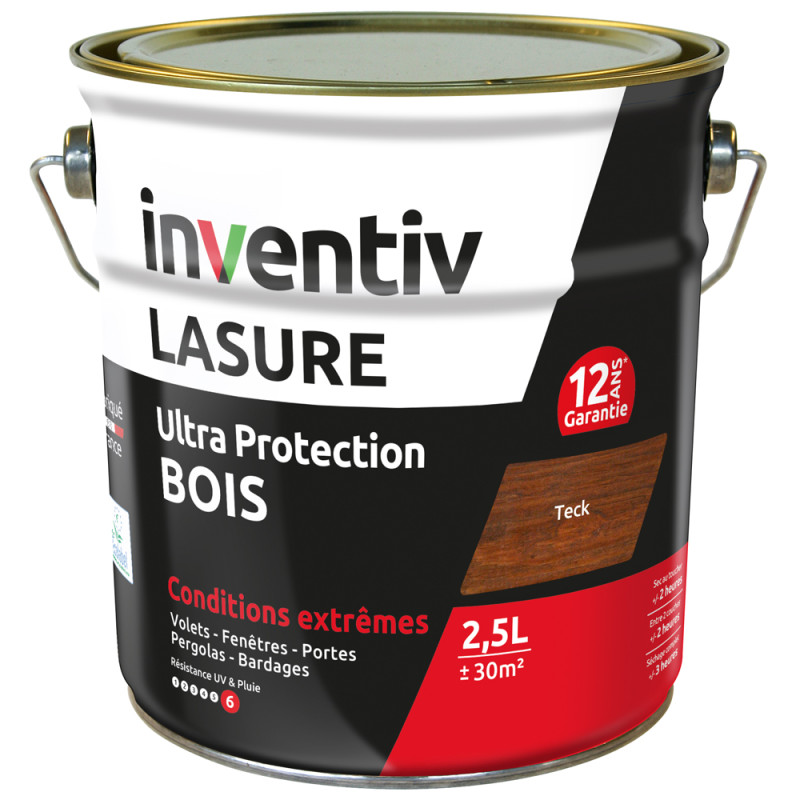 Lasure pour bois Ultra Protection teck 2