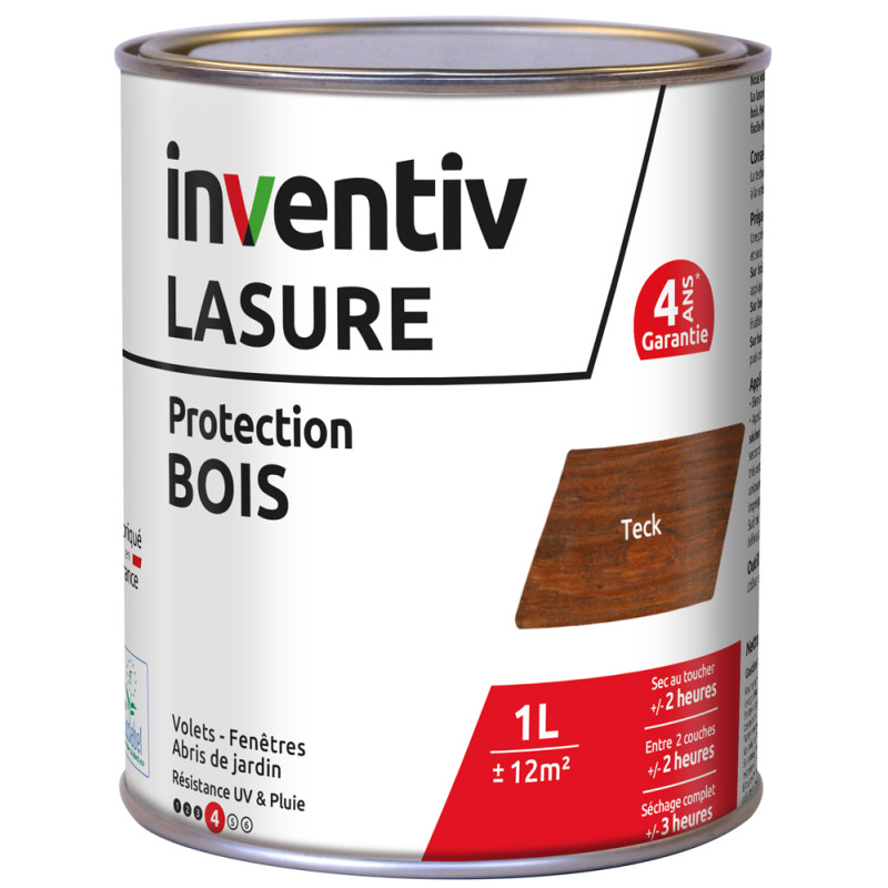 Lasure pour bois Protection teck 1 L INVENTIV