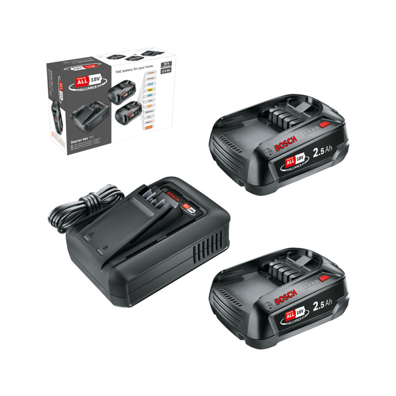 Set de 2 batteries avec chargeur rapide 2