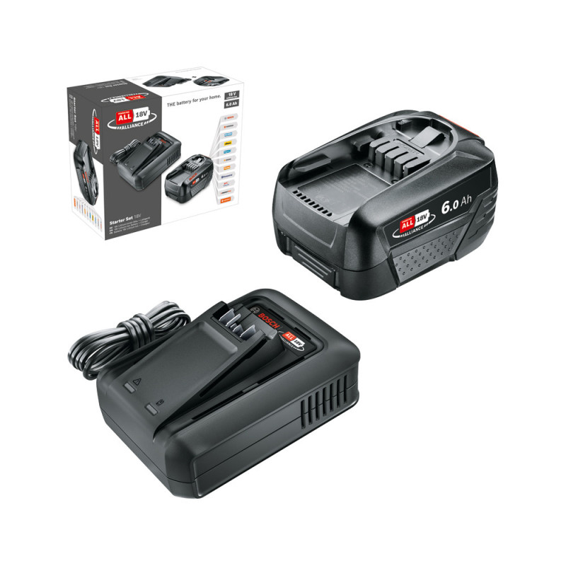 Batterie avec chargeur rapide 6 Ah 18 V BOSCH