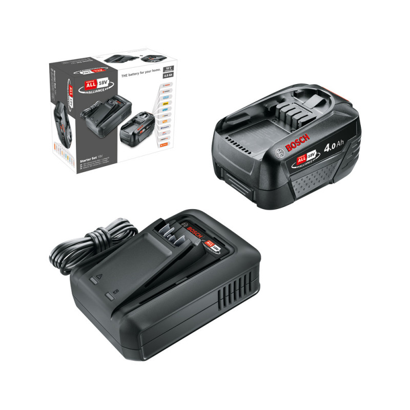 Batterie avec chargeur rapide 4 Ah 18 V BOSCH