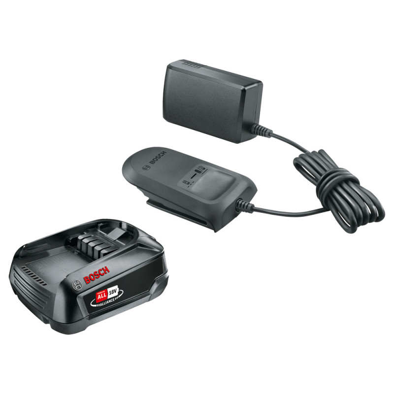 Set de 2 batteries avec chargeur 2 Ah et 4 Ah 18 V BOSCH