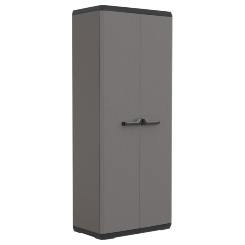 Armoire de rangement Piu grise 166 x 68 x 39 cm