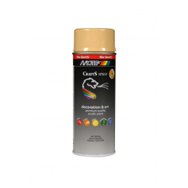 Peinture en spray Crafts beige brillante 0,4 L MOTIP