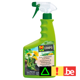 Herbicide total et anti-mousse naturel en spray 750 ml COMPO