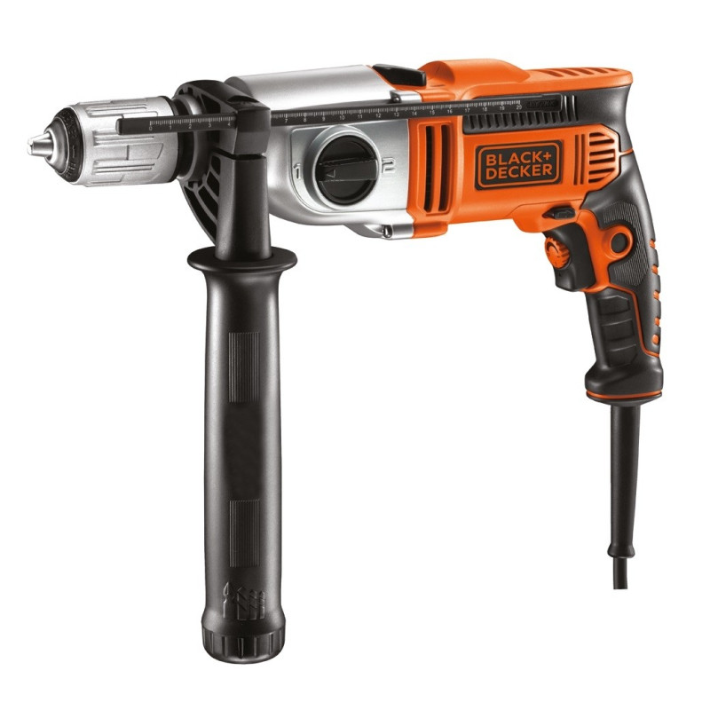 Perceuse à percussion électrique KR1102K 1100 W BLACK+DECKER