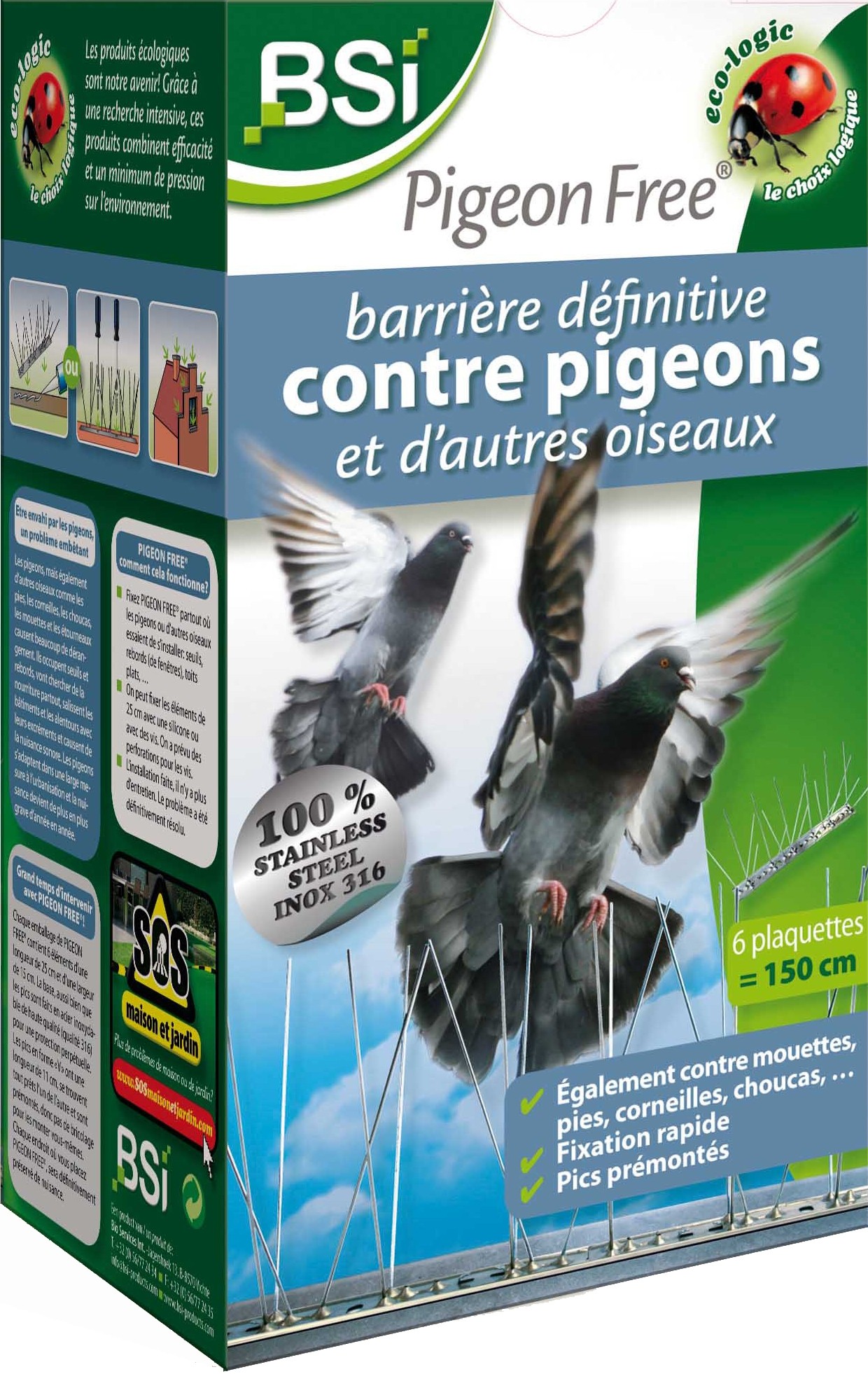 Défense contre les oiseaux et pigeons pour clients privés. - Anticimex