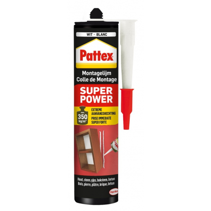 Colle de montage Super Power Waterbased 370 g PATTEX