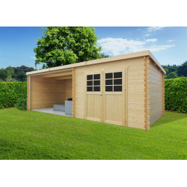 Abri de jardin en bois Rohan 2,74 x 6,65 m SOLID