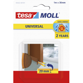 Joint de calfeutrage pour porte et fenêtre en mousse Standard blanc 9 mm x  10 m TESA