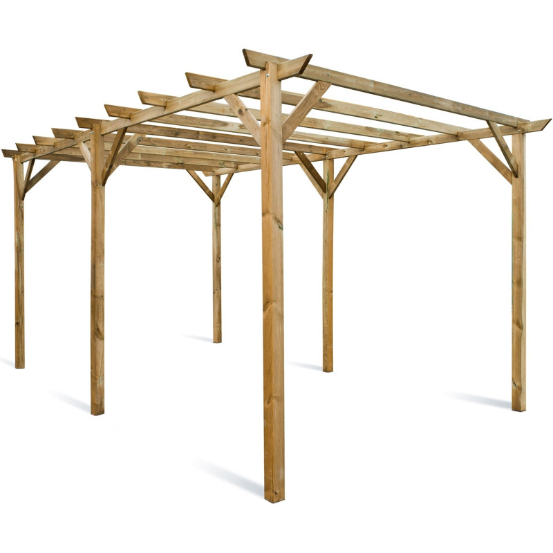 Carport en bois Maranello 5 x 3 x 2,44 m