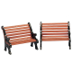 Banc de parc 2 pièces LEMAX