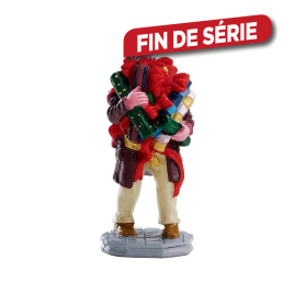 Figurine homme qui porte des cadeaux LEMAX