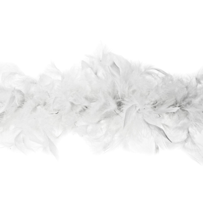 Boa de plumes et duvet blanc 180 cm